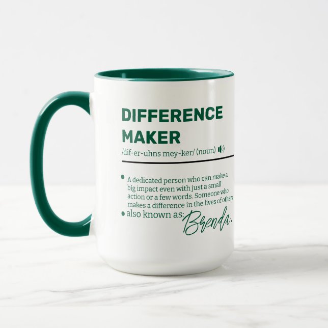 Caneca Personalizada Fazedor de Diferença, Aprecia (Esquerda)