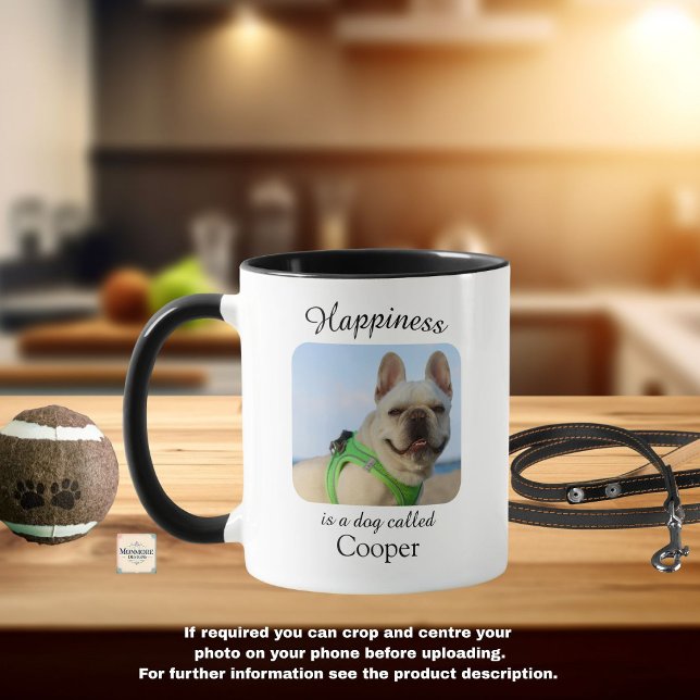 Caneca Personalizada Felicidade é um Cachorro (Criador carregado)