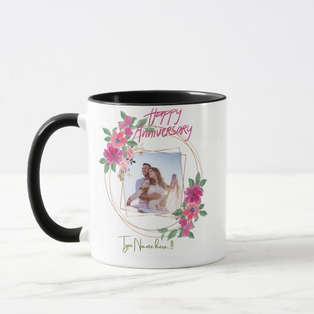 Caneca Personalizada Feliz Aniversário  (Esquerda)