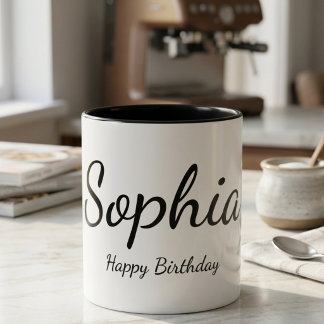 Caneca Personalizada Feliz Aniversário com Nome Pr