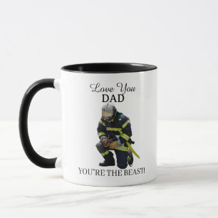 Caneca Personalizada Foto Bombeiro Para Pai Git