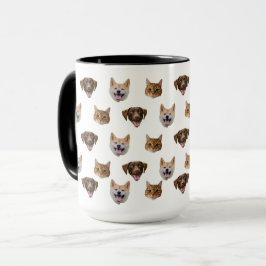 Caneca Personalizada, Gato De Cão, Presente Mãe
