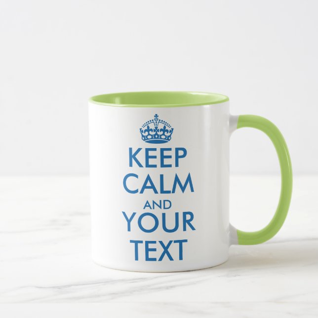 Caneca Personalizada Keep Calm e seu texto (Direita)
