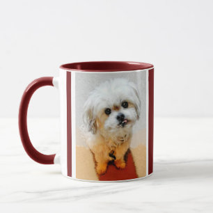 Caneca Personalizada Marrom de Cachorro Malshi
