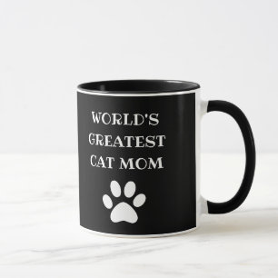 Caneca Personalizada Melhor Mãe de Gato do Mundo Texto Pe