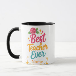 Caneca Personalizada Melhor Professor do Mundo Nom