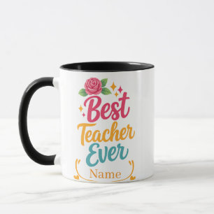 Caneca Personalizada Melhor Professor do Mundo Nom