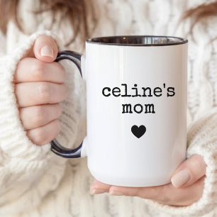 Caneca Personalizada Minimalista para Mamãe e Papa