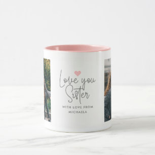 Caneca personalizada moderna, apresentando 2 fotos