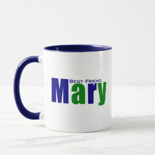 Caneca Personalizada moderna "Mary" em verde profundo e a