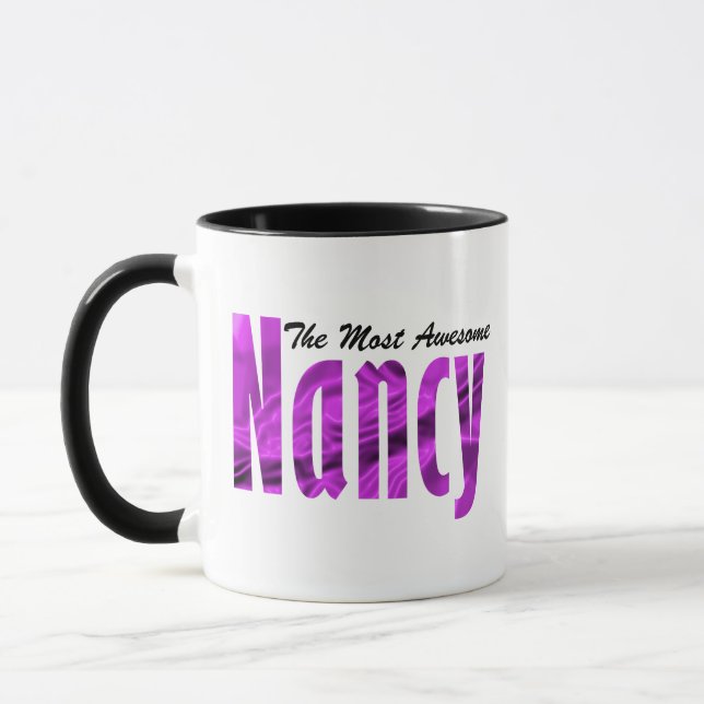 Caneca Personalizada "Nancy" em Satélite de cor roxa vibr (Esquerda)