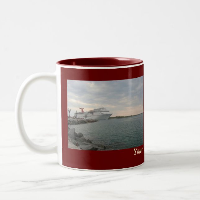 Caneca personalizada navigação do por do sol (Esquerda)