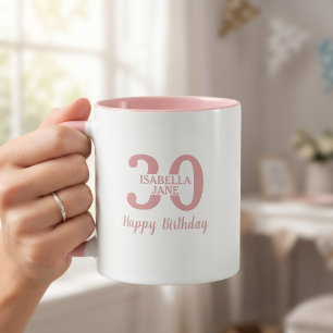 Caneca Personalizada Nome Aniversário 30 Anos Mulh