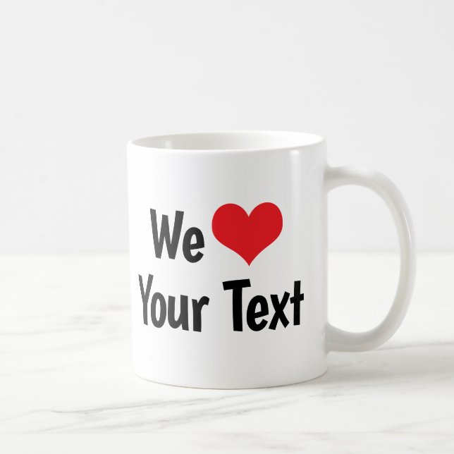 Caneca Personalizada Nós Amamos (Direita)