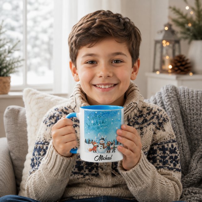 Caneca Personalizada Olá Inverno (Criador carregado)