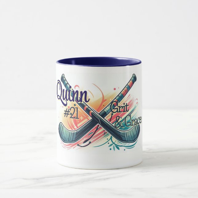 Caneca Personalizada para Jogador de Hóquei (Centro)