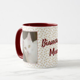 Caneca personalizada para mãe de gato com foto mar