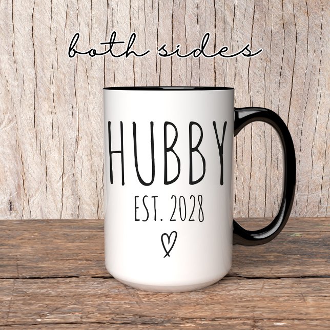 Caneca Personalizada para o Marido, Presente de Ca (hubby mug, hubby coffee mug, personalized hubby mug, groom coffee mug, wedding hubby mug,)