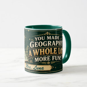 Caneca Personalizada para Professor de Geografia,