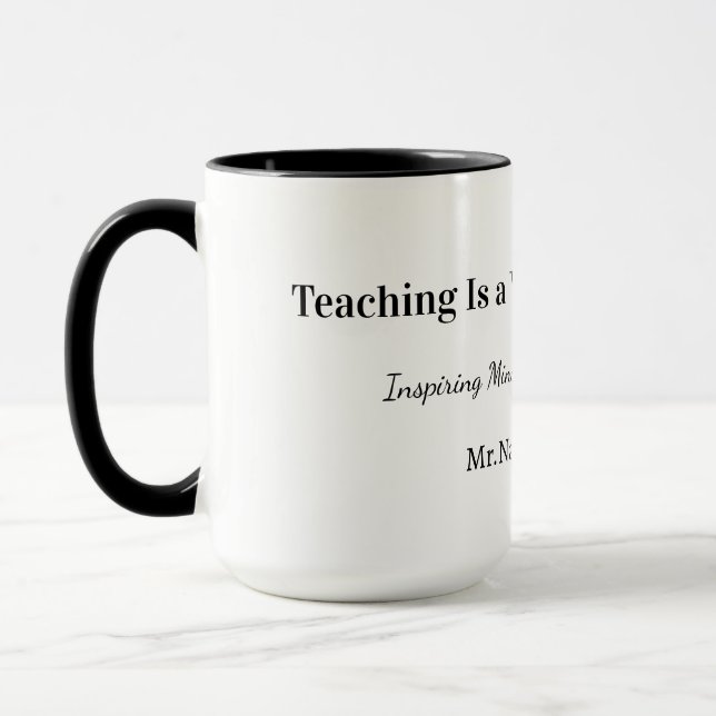 Caneca Personalizada para Professores (Esquerda)