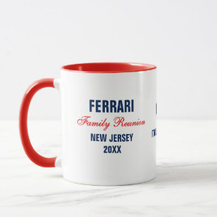 Caneca Personalizada Reunião de Família Azul Marin