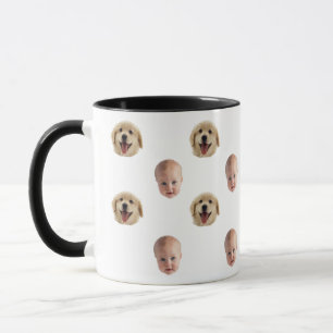 Caneca Personalizada Rostos de Família Fofos 2 Fot