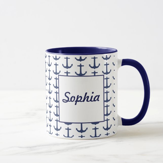 Caneca Personalizada Tema Náutico (Direita)