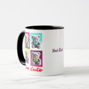 Caneca Personalizada Urso Bonito Também Nome Per