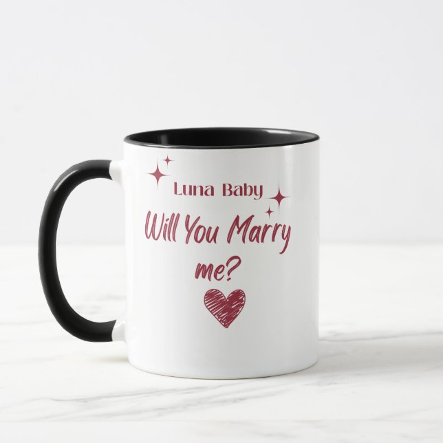 Caneca Personalizada Você Casa Comigo  (Esquerda)