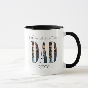 Caneca Personalizado 6 Foto do Papai, Nome, Pai do Ano