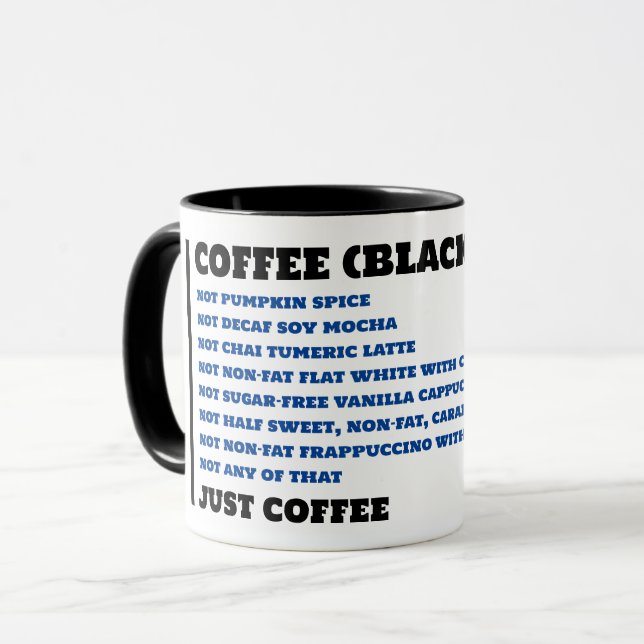 CANECA PERSONALIZADO APENAS CAFÉ NEGRO (Frente Esquerda)