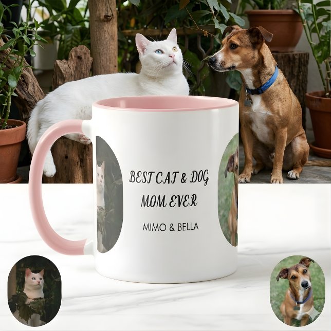 Caneca Personalizado com Mimo & Bella Melhor Mãe de Gato  (Criador carregado)