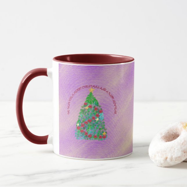CANECA PERSONALIZADO, DESEJAMOS UM NATAL DE MERGULHO. (Com Donut)