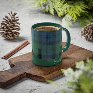 Caneca Personalizado do Clan Campbell Tartan do Script Ru