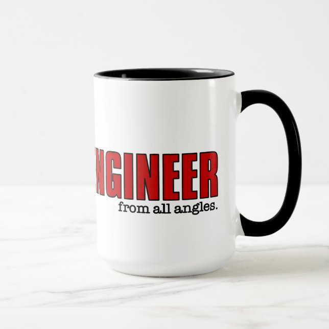 Caneca Personalizado Engraçado de Engenheiro de Gerenciam (Direita)
