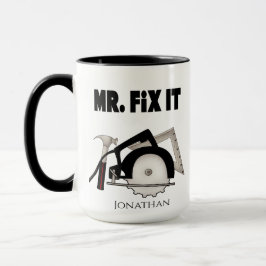 Caneca Personalizado Engraçado Sr. Fix It Mug