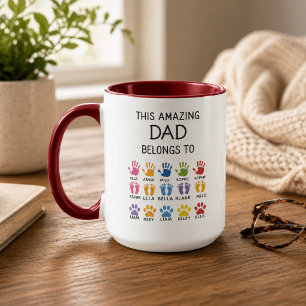 Caneca Personalizado Este Pai Incrível Pertence A Perso