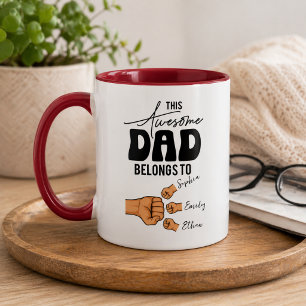 Caneca Personalizado Este Pai Incrível Pertence A Perso