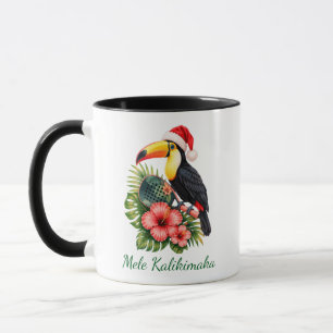 Caneca Personalizado Mele Kalikimaka Natal Nome do Jogado