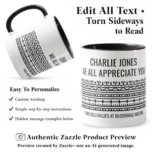 Caneca Personalizado Mensagem Oculta de Aposentadoria Div