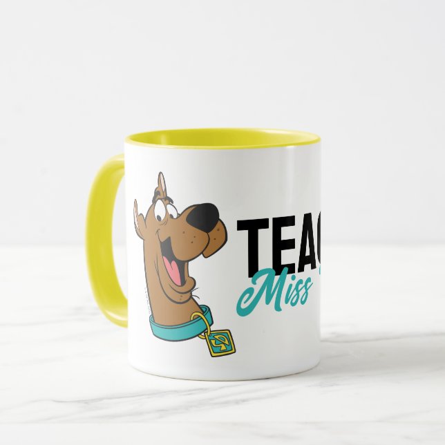 Caneca Personalizado | Professora Scooby-Doo Happy Face (Frente Esquerda)