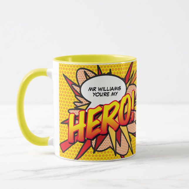 Caneca Personalizado Você é minha Pop de HERO Comic Book (Esquerda)