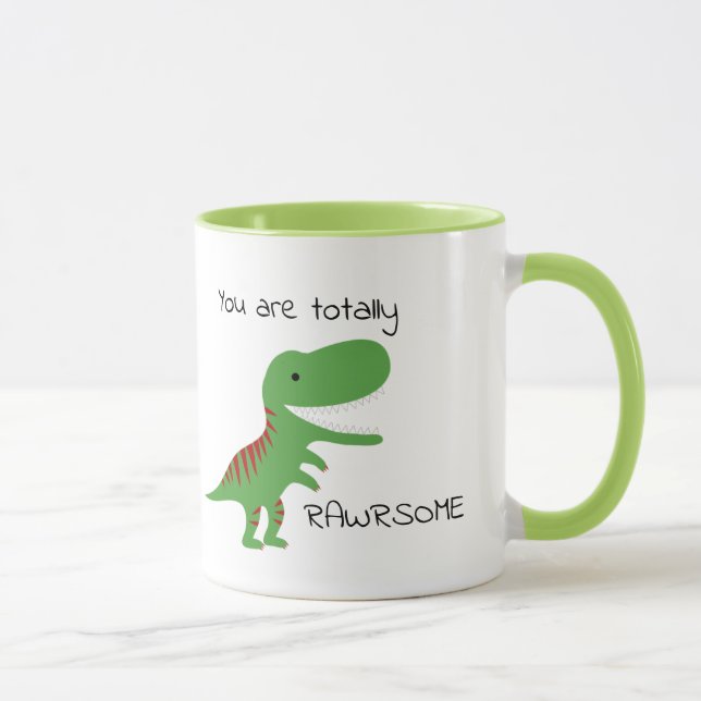 Caneca Personalizado Você É Totalmente Rawrsome (Direita)