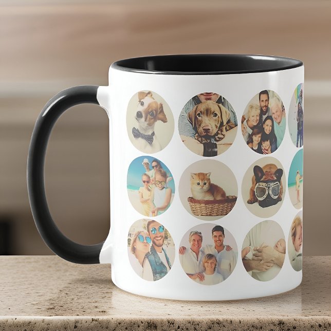 Caneca Personalizar 24 Fotos, Família Moderna e Memórias  (Criador carregado)