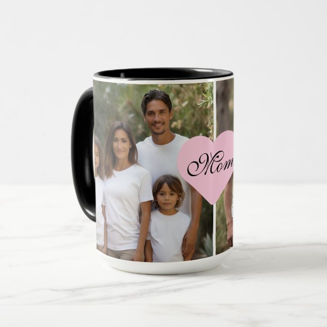Caneca Personalizar 2 fotos Melhor Mãe (Frente Esquerda)