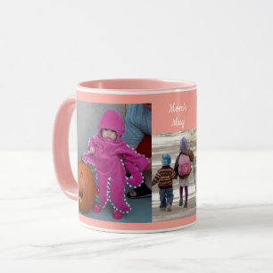 Caneca Personalizar 3 FOTOGRAFIAS MODELO Mamãe Presente C