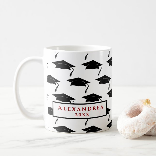 Caneca Personalizar Bonés de Classe de Graduação de forma (Com Donut)