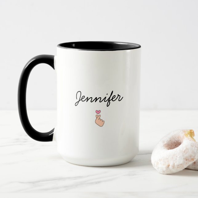 Caneca Personalizar Criar seu nome na moda (Com Donut)