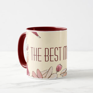 Caneca Personalizar Dia de as mães de tema do Warm Flower