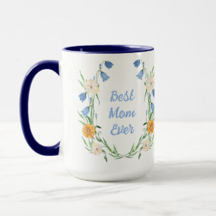 Caneca Personalizar Floral do Dia de as mães